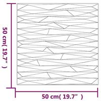 VidaXL 24 st wandpanelen steen 6 m² 50x50 cm xps zwart - thumbnail