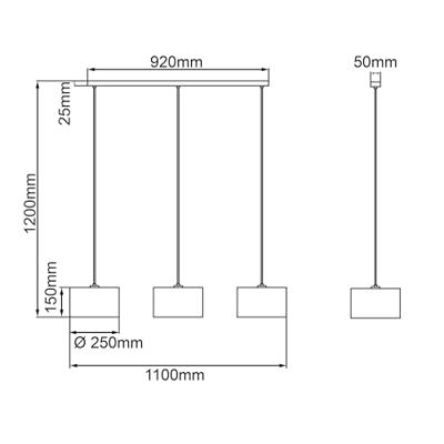 Brilliant HanglampWiley - 99534/09