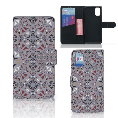 Samsung Galaxy A41 | Bookcase | Flower Tiles