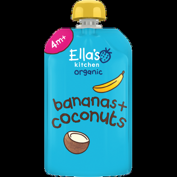 Ella's Kitchen Bananen + kokos 4+ biologisch 120 g bij Jumbo Ella's Kitchen Bananen + kokos 4+ biologisch 120 g bij Jumbo