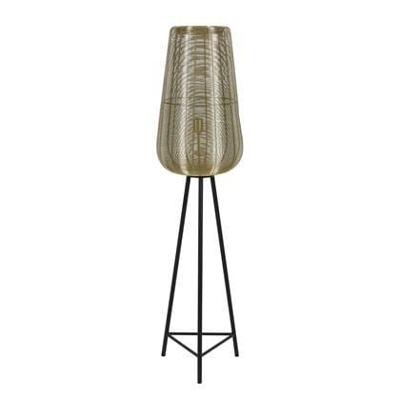 Light & Living Vloerlamp 'Adeta', goud+mat zwart, 147cm hoog