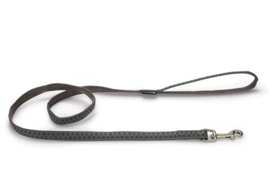 Beeztees - Hondenriem - Mac Leather - Grijs - 120 cm x 20 mm