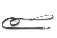 Beeztees - Hondenriem - Mac Leather - Grijs - 120 cm x 20 mm - thumbnail