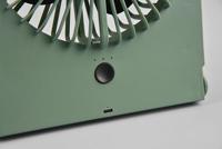Trio Leuchten Tafelventilator Breezy H 23 cm oplaadbaar pistache groen - thumbnail