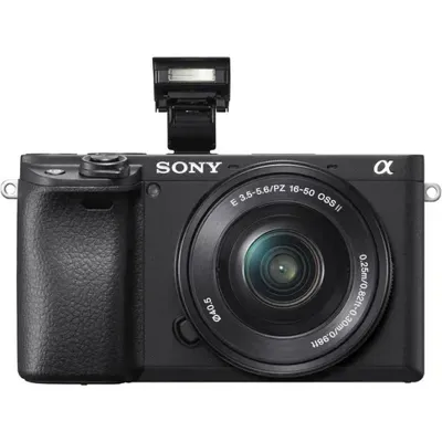 Sony α6400 E-mount compacte spiegelloze camera met 16-50mm Power Zoom Lens (APS-C-sensor, snelle autofocus, realtime oog-AF en realtime tracking, 4K HDR-filmopnamen)
