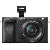 Sony α6400 E-mount compacte spiegelloze camera met 16-50mm Power Zoom Lens (APS-C-sensor, snelle autofocus, realtime oog-AF en realtime tracking, 4K HDR-filmopnamen) - thumbnail