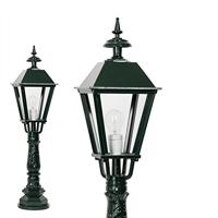 Tuinlantaarn Salford Aluminium E27 tuinlamp sokkel IP44 - thumbnail