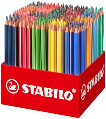 Kleurpotlood stabilo 203 trio dik 300st assorti