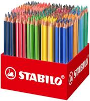 Kleurpotlood stabilo 203 trio dik 300st assorti - thumbnail