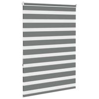 Zebra rolgordijn 110x150 cm stofbreedte 105,9 cm donkergrijs - thumbnail