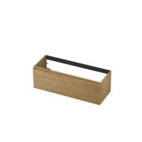 INK - Onderkast 1L Greeploos Houten Keerlijst Fineer - 1200x450x400 Mm - Natur Fineer - thumbnail