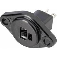 BKL Electronic 0205012 Luidsprekerconnector Flensbus, contacten recht Aantal polen: 2 Zwart 1 stuk(s) - thumbnail