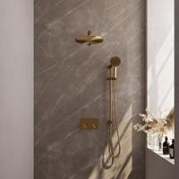 Gold Carving inbouw regendouche met drukknoppen SET 68 - thumbnail