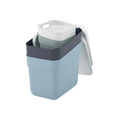 Set van 4 bakken - KLAAR OM TE VERZAMELEN - CURVER - 2 x 10 L + 2 x 20 L - Wit/Groen/Blauw/Grijs - thumbnail