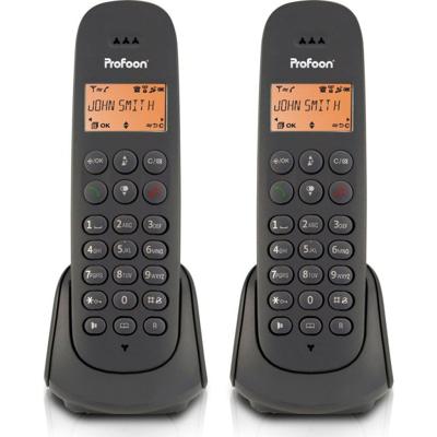 Profoon PDX620 DECT Telefoons 2 Stuks Zwart Profoon PDX620 DECT Telefoons 2 Stuks Zwart