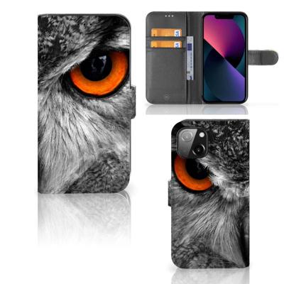 Apple iPhone 13 | Telefoonhoesje | Met pasjeshouder | Uil