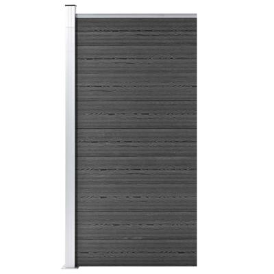 VidaXL Schuttingpaneel 95x186 cm hkc zwart