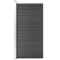 VidaXL Schuttingpaneel 95x186 cm hkc zwart - thumbnail