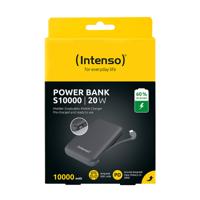 Intenso S10000 Powerbank 10000 mAh USB PD 3.0 LiPo USB-C Grijs - thumbnail