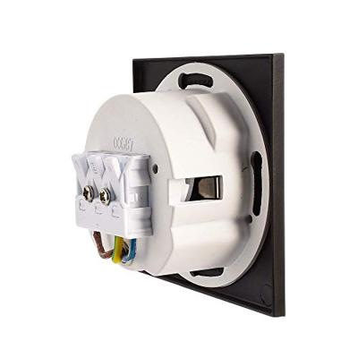 Deko Light Abdeckung eckig schwarz Stufe für Alwaid 930487 Afdekking Zwart