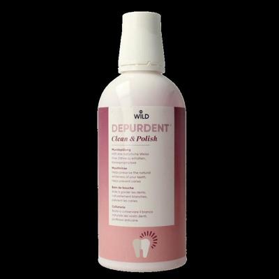 Wild Depurdent clean & polish mondwater 500 Milliliter Wild Depurdent clean & polish mondwater 500 Milliliter