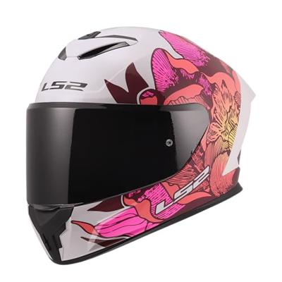 LS2 integraalhelm "ff820 rapid iii poppies" helmets ff820 rapid i poppies ii white/pink s