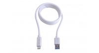 LMP 16652 USB-kabel, 1 m, USB-A, USB-C-stekker, zilverkleurig - thumbnail