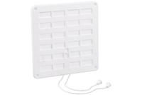 Nedco ventilatierooster afsluitbaar 20x20cm wit - thumbnail
