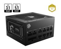 MSI MAG A750GL 750W PCIE5 II 80+ Gold voeding (306-7ZP8D11-CE0) - thumbnail