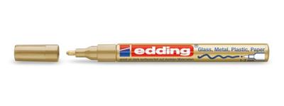 Paintmarker edding 751 op oliebasis 1-2mm goud | 10 stuks