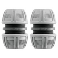 GARDENA 18280-20 Kunststof Slangreparatiestuk 13 mm (1/2) Ø Set van 2 stuks - thumbnail