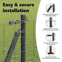 VidaXL Hek met paal grijs 1,5 x 10 m staal en pvc - thumbnail