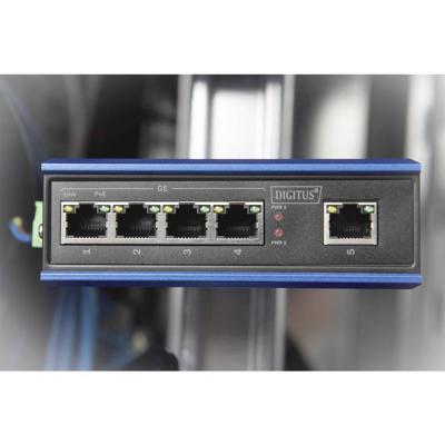 Digitus DN-651120 Industrial Ethernet Switch 10 / 100 / 1000 MBit/s IEEE 802.3af (12.95 W), IEEE 802.3at (25.5 W) Digitus DN-651120 Industrial Ethernet Switch 10 / 100 / 1000 MBit/s IEEE 802.3af (12.95 W), IEEE 802.3at (25.5 W)
