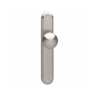 Intersteel knop op schild 60x25mm Nikkel Mat - thumbnail