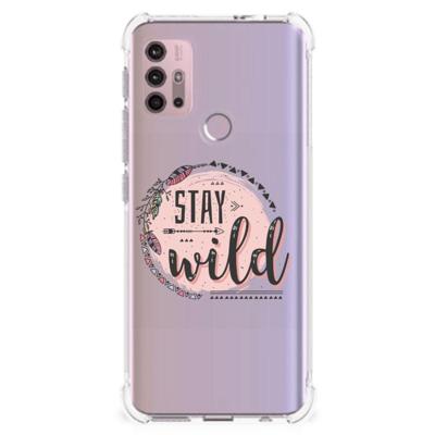 Motorola Moto G30 | G20 | G10 Stevig | Bumper Hoesje | Boho Stay Wild Motorola Moto G30 | G20 | G10 Stevig | Bumper Hoesje | Boho Stay Wild