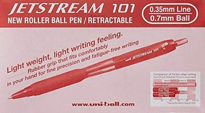 Boligrafo de tinta líquida Uni-Ball Rood 0,35 mm (12 Stuks)