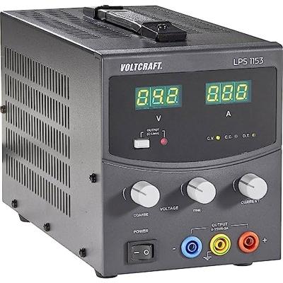 VOLTCRAFT LPS1153 Labvoeding, regelbaar 0 - 15 V/DC 0 - 3 A 45 W Aantal uitgangen: 1 x VOLTCRAFT LPS1153 Labvoeding, regelbaar 0 - 15 V/DC 0 - 3 A 45 W Aantal uitgangen: 1 x
