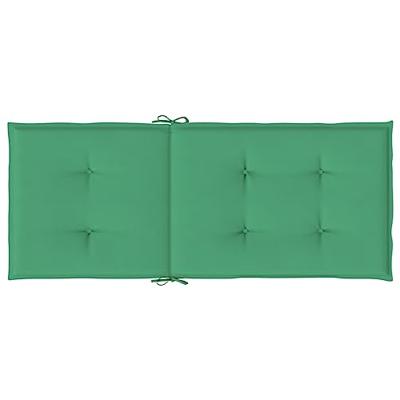 Tuinstoelkussens 6 st hoge rug 120x50x3 cm stof groen