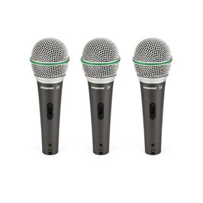 Samson set van drie Q6CL studiomicrofoons
