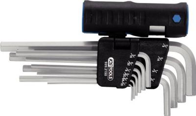 KS Tools 920.2150 Inbus Haakse schroevendraaierset 1/16 inch, 5/64 inch, 3/32 inch, 1/8 inch, 5/32 inch, 3/16 inch, 7/32 inch, 1/4 inch, 5/16 inch, 3/8 inch