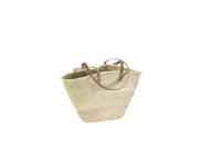 Palmbladtas met leren schouderhengsel - thumbnail