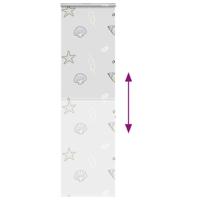 Doucherolgordijn met cassette 60x240 cm stofbreedte 56 cm - thumbnail