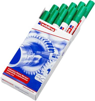 Paintmarker edding 8750 industrie 2-4mm groen | 10 stuks
