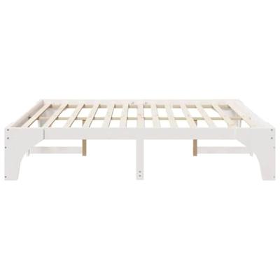 Bedframe met opslag Wit 180 x 200 cm Massief grenenhout Bedframe met opslag Wit 180 x 200 cm Massief grenenhout