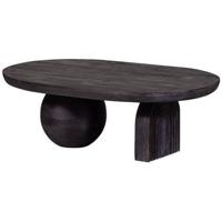 WOOOD Salontafel 'Steppe' Mangohout, 110 x 72cm, kleur zwart - thumbnail