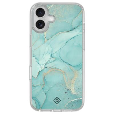 iPhone 16 hybride hoesje - Touch of mint iPhone 16 hybride hoesje - Touch of mint