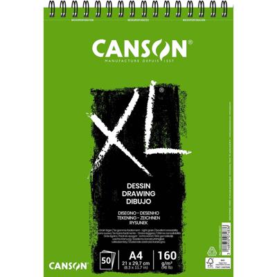 Canson tekenblok XL 160g/m&² ft A4, 50 vel Canson tekenblok XL 160g/m&² ft A4, 50 vel
