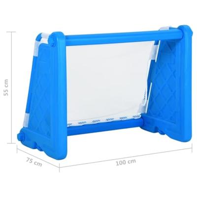 VidaXL Voetbaldoel voor kinderen 100x75x55 cm kunststof