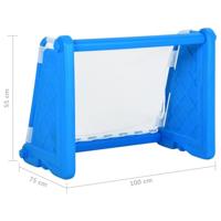VidaXL Voetbaldoel voor kinderen 100x75x55 cm kunststof - thumbnail