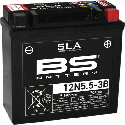 BS-BATTERY Batterij "12n5,5-3b battery 12n5.5-3b bs sla